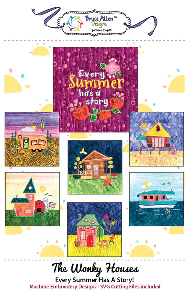 The Wonky Houses Table Runner: Summer Downloadable Pattern