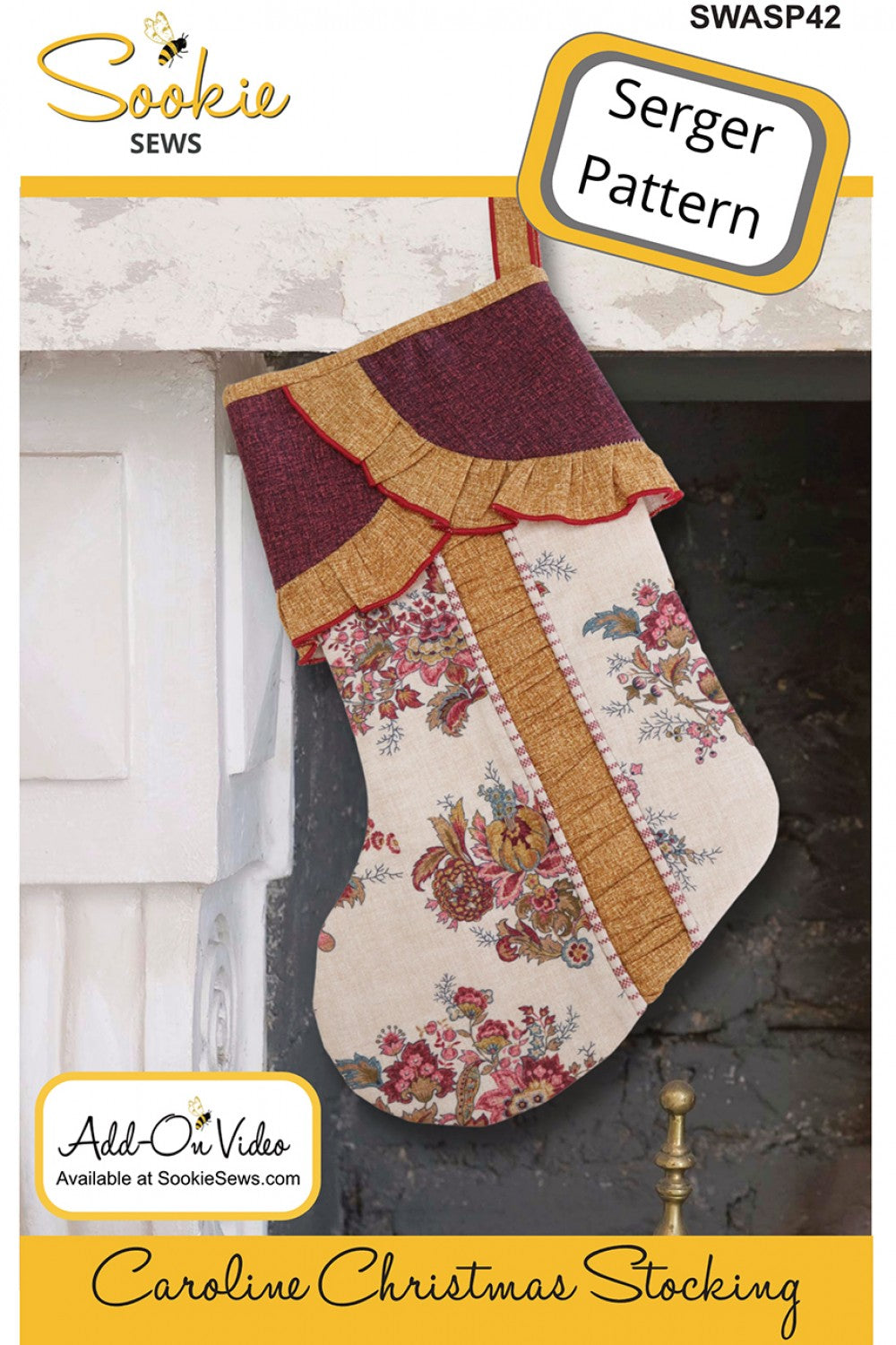 Caroline Christmas Stocking Serger Pattern by Sookie Sews