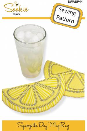 Squeeze the Day Mug Rug Pattern by Sookie Sews