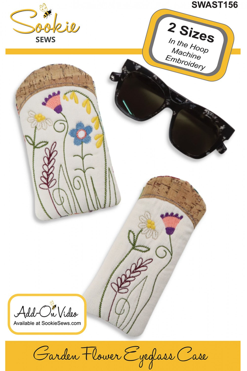 Garden Flower Eyeglass Case by Sookie Sews
