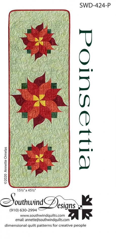 Poinsettia Table Runner