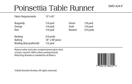 Poinsettia Table Runner