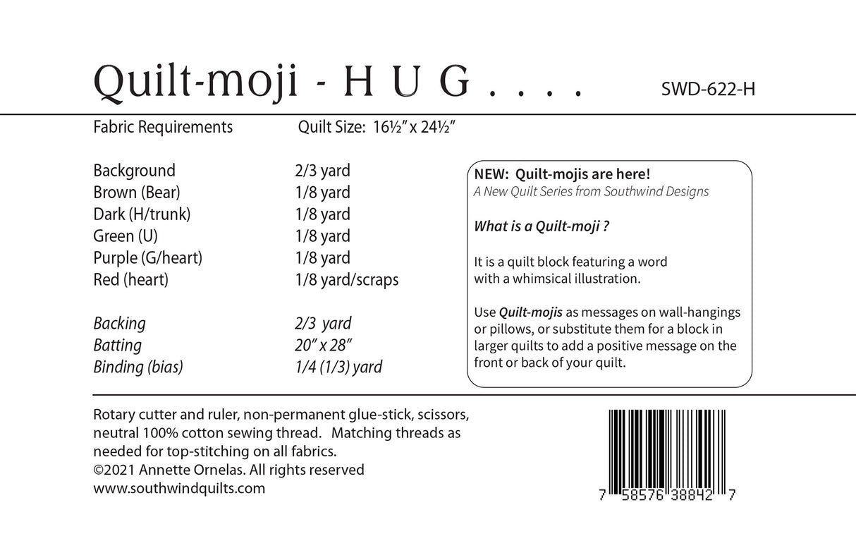 Quilt-moji: HUG