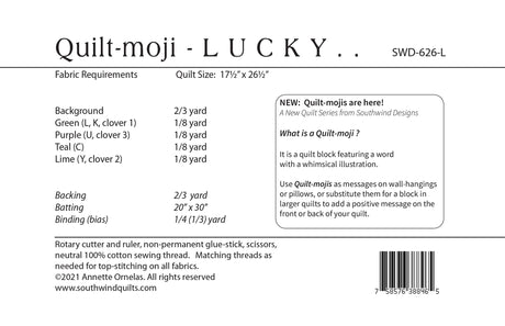 Quilt-moji: LUCKY