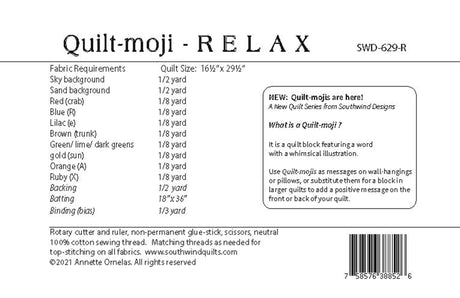 Quilt-moji: RELAX