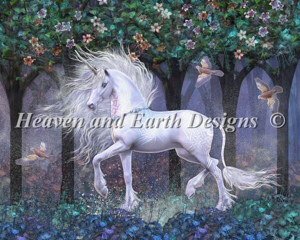 Sacred Grove Cross Stitch By Laurie Prindle