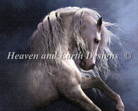 Silver Ghost II Cross Stitch By Laurie Prindle