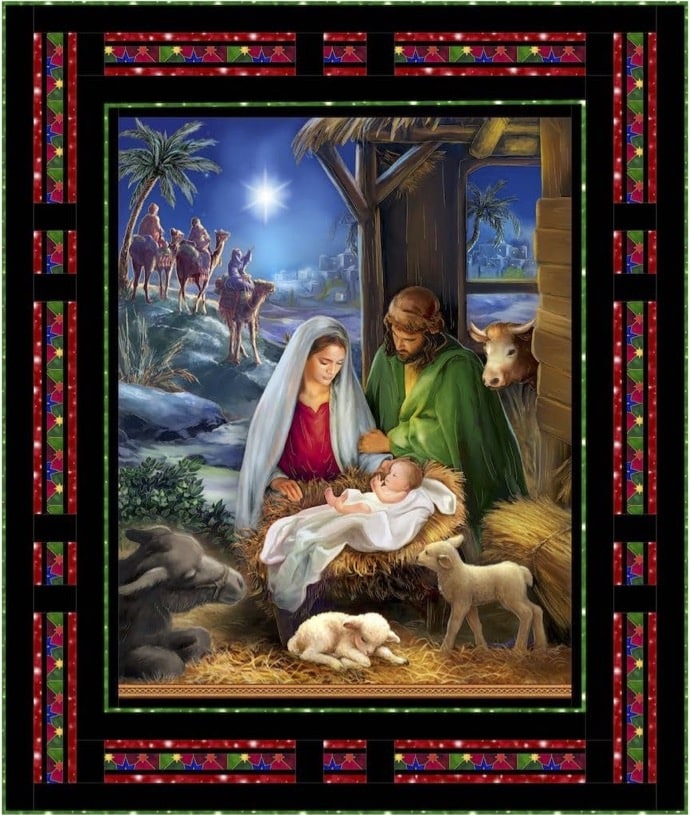 Simply Framed Nativity Downloadable Pattern