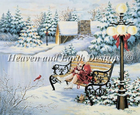 Skaters Dream Cross Stitch By Dona Gelsinger