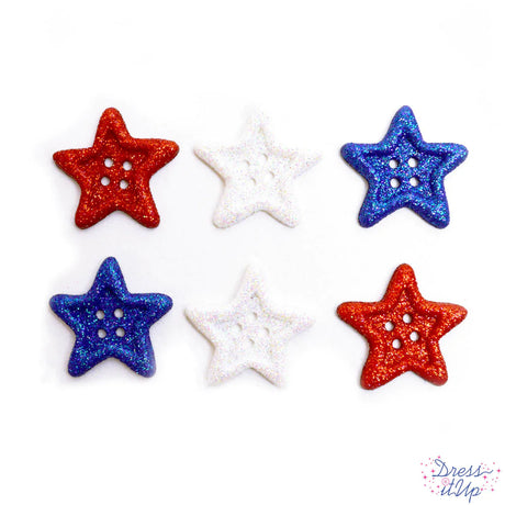 Sparkler Stars Buttons