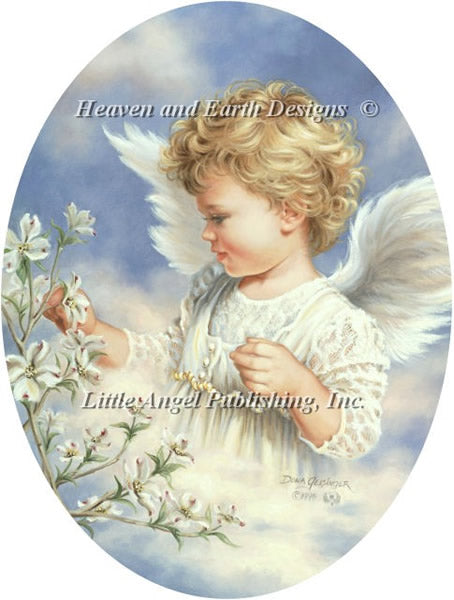 Spring Angel Cross Stitch By Dona Gelsinger