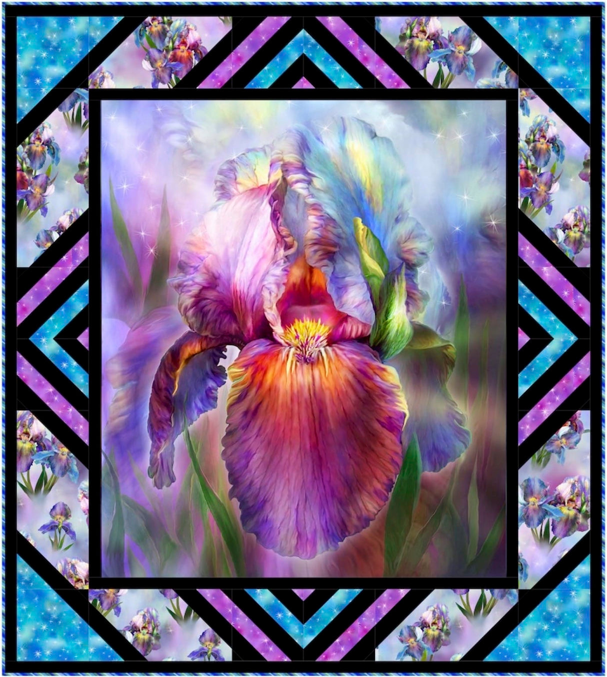 Stained Glass Garden Downloadable Pattern by Pine Tree Country Quilts