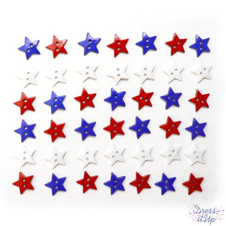 Star Spangled Buttons