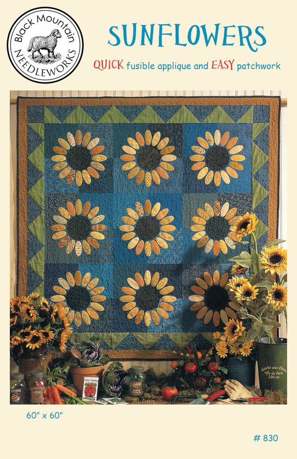 Sunflowers Quilt Pattern by Black Mountain Needleworks