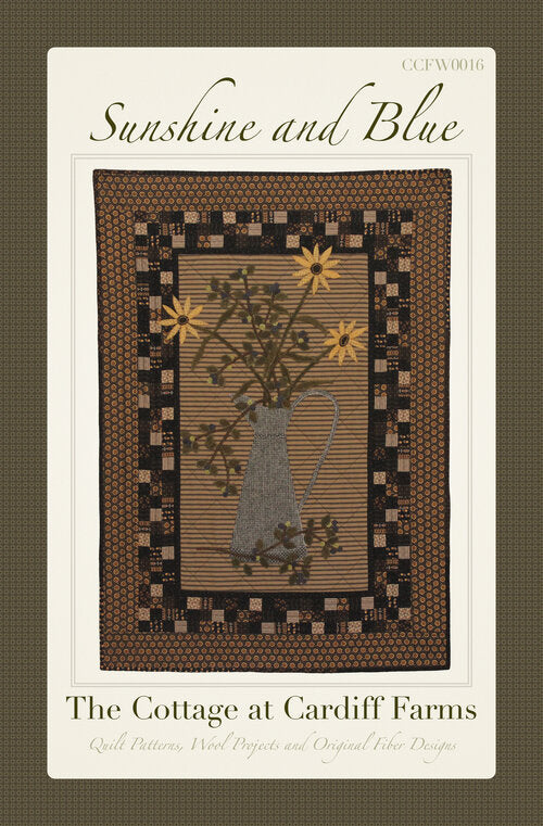 Sunshine and Blue Quilt Pattern by The Cottage at Cardiff Farms