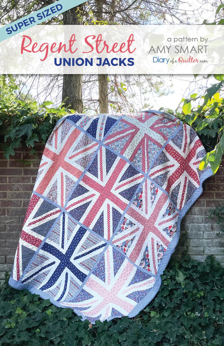 Super Size Regent Street Union Jack Quilt Pattern by Diary of a Quilter