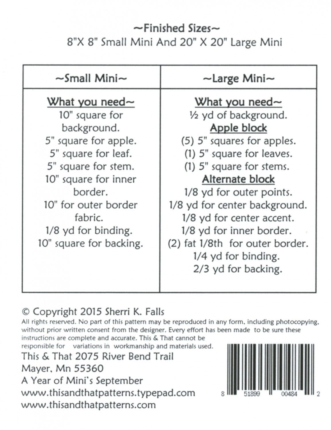 A Year Of Mini's - September