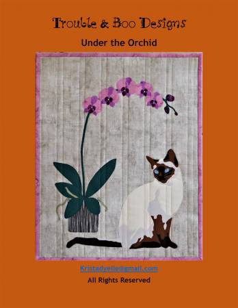 Under The Orchid Quilt Pattern by Trouble and Boo Designs