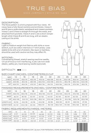 Back of the Nova Pattern