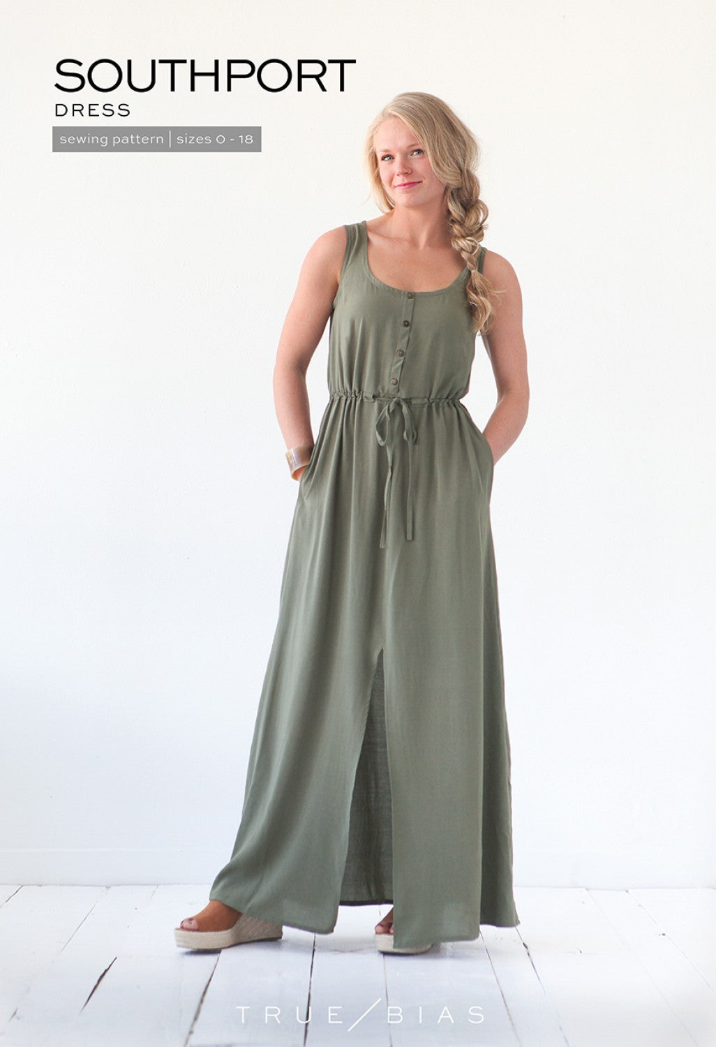 The Southport dress is a tank style dress designed to be worn as a coverup at the beach or a dress for around town.