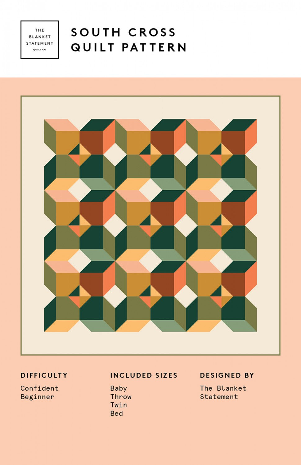 South Cross Quilt Pattern by The Blanket Statement