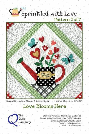 Sprinkled with Love Block 2 Love Blooms Here