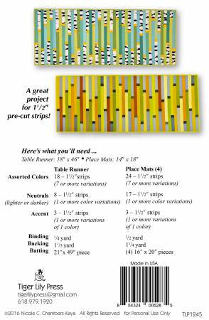 Straight & Easy Table Runner & Place Mats