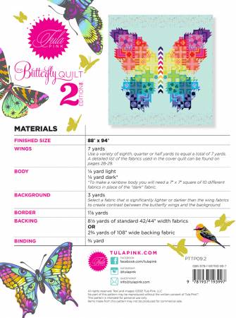 Back of the Butterfly Quilt 2nd Edition by Tula Pink