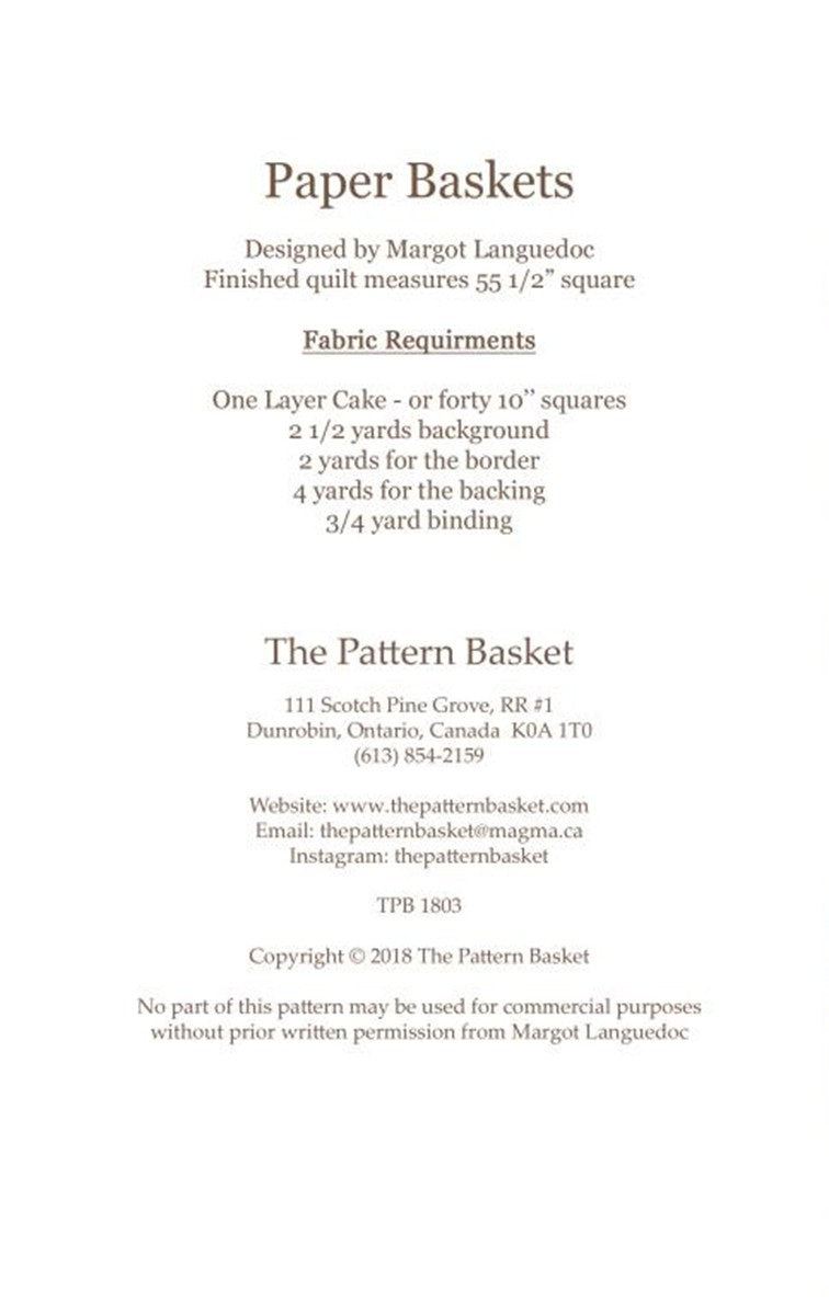 Paper Baskets