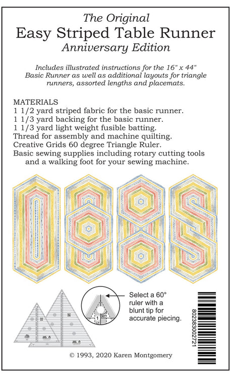 Easy Striped Table Runner