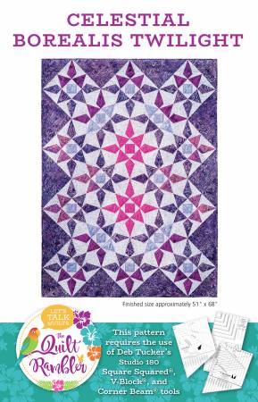 Celestial Borealis Twilight Quilt Pattern by The Quilt Rambler