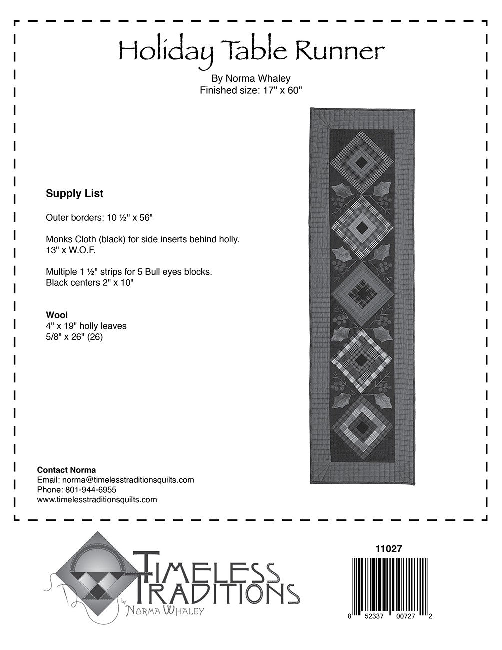 Holiday Table Runner