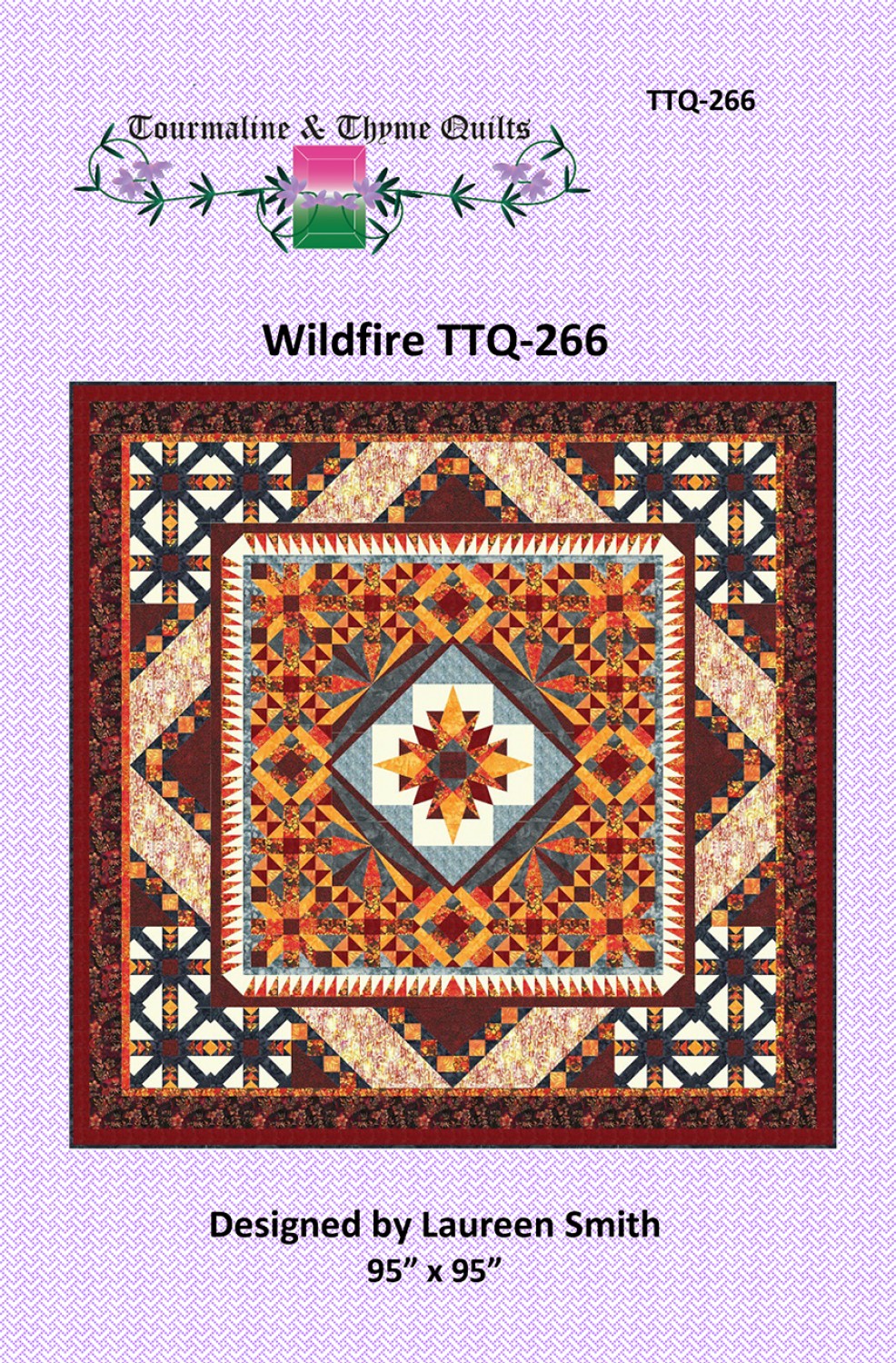 Wildfire Quilt Pattern by Tourmaline & Thyme Quilts