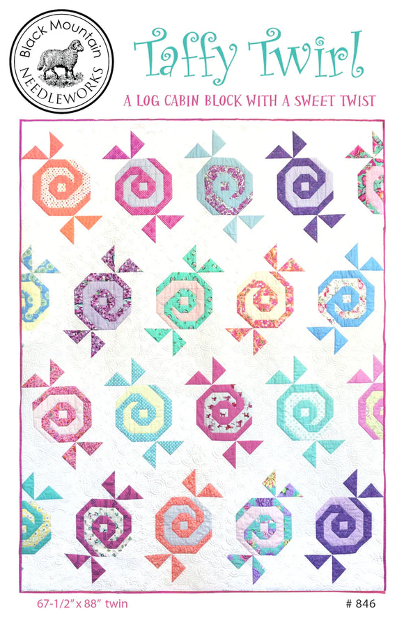 Taffy Twirl Quilt Pattern by Black Mountain Needleworks