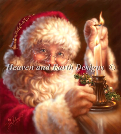 The Christmas Candle Cross Stitch By Dona Gelsinger