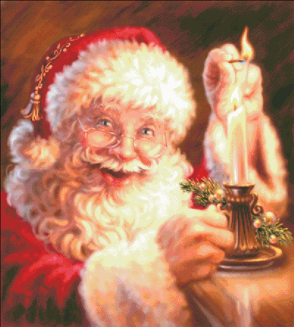 The Christmas Candle Cross Stitch By Dona Gelsinger