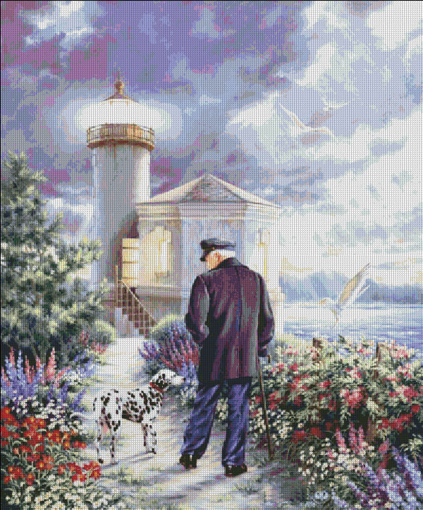 The Lighthouse Keeper Cross Stitch By Dona Gelsinger