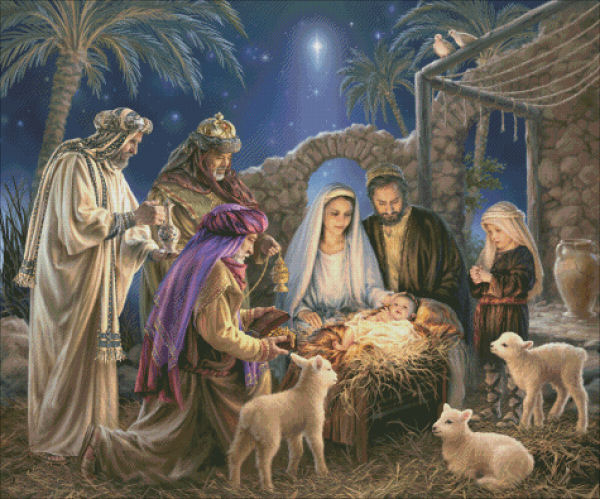 The Nativity Cross Stitch By Dona Gelsinger