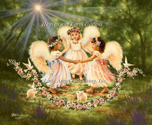 Together in My Fathers Garden Cross Stitch By Dona Gelsinger