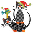 Santa Claws Fusible Fabric Applique