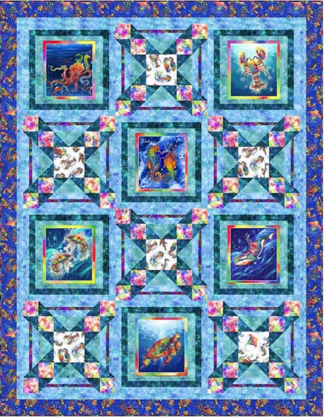 Underwater Rainbow Downloadable Pattern