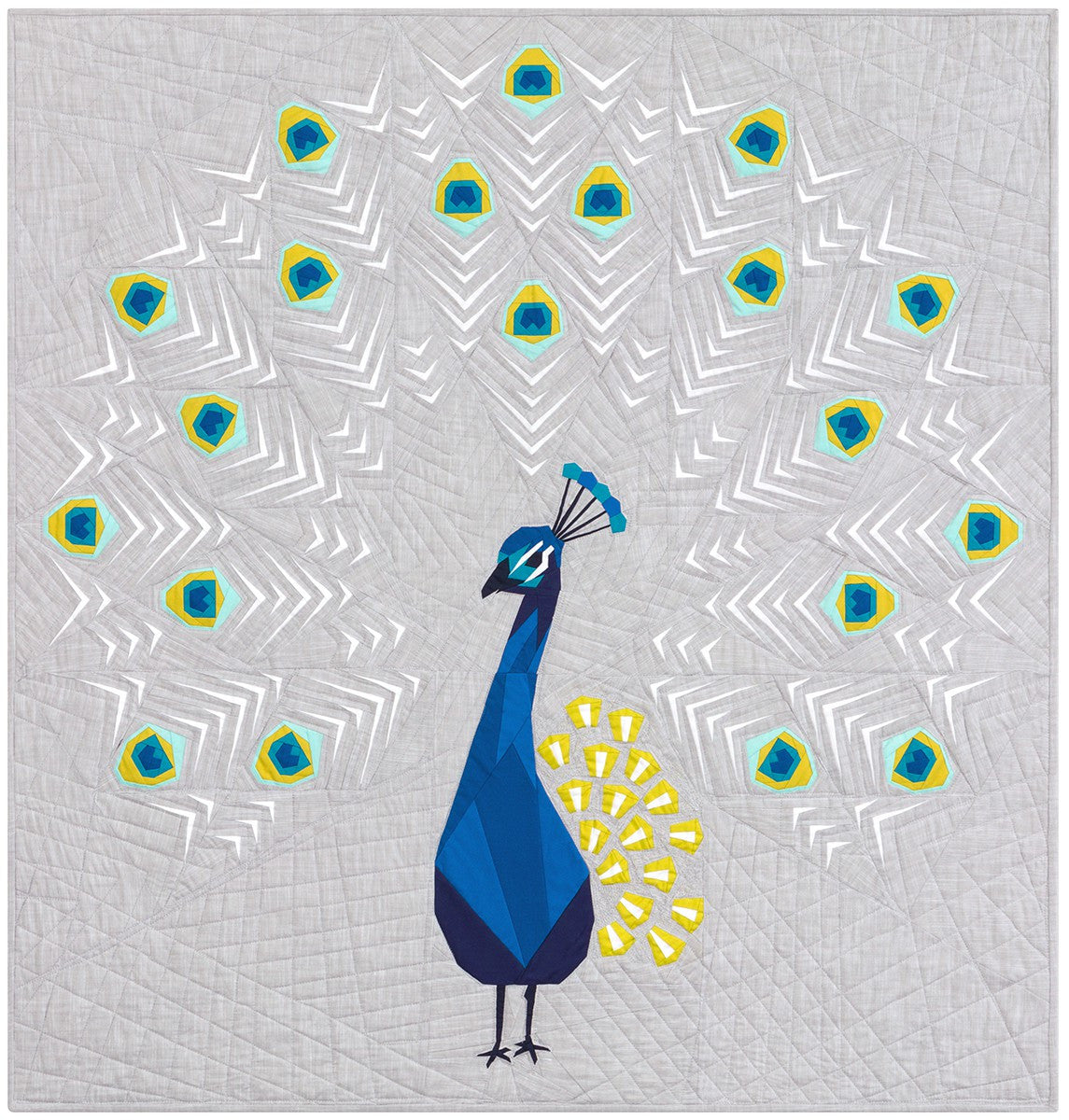 Peacock Abstractions Quilt