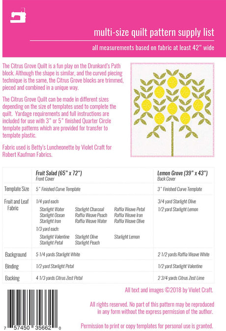 The Citrus Grove Quilt