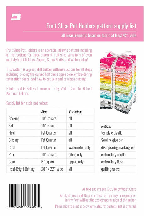 Fruit Slice Pot Holders