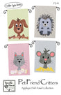 Pet Friend Critters Applique Dish Towel