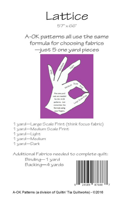 Lattice - A-OK 5 Yard Pattern