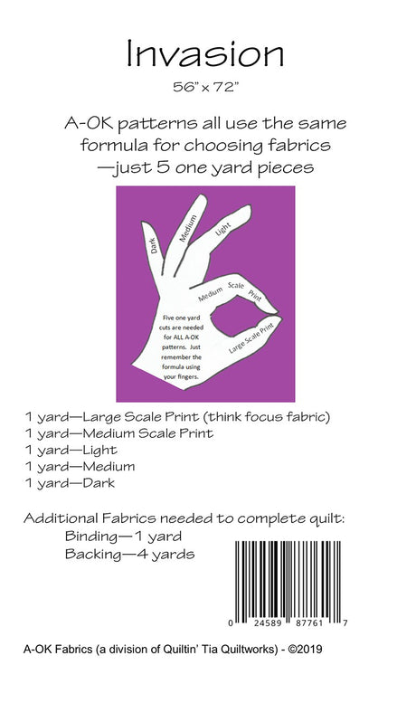 Invasion - A-OK 5 Yard Pattern