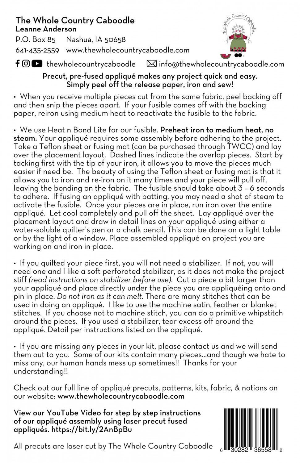 Chick Gnome Precut Fused Applique Pack