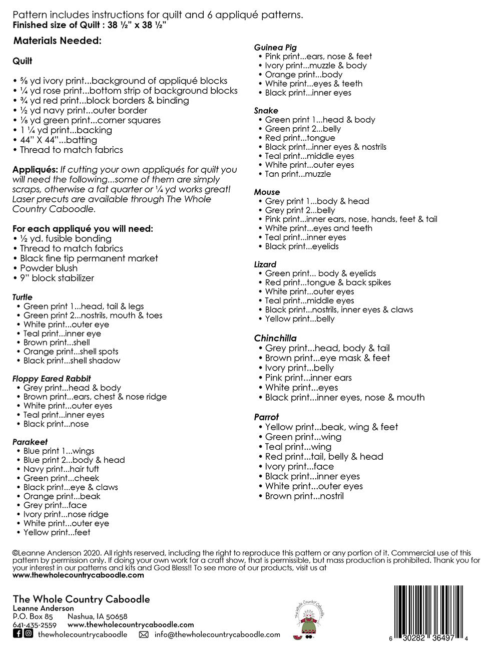 Small Critter Rescue Quilt