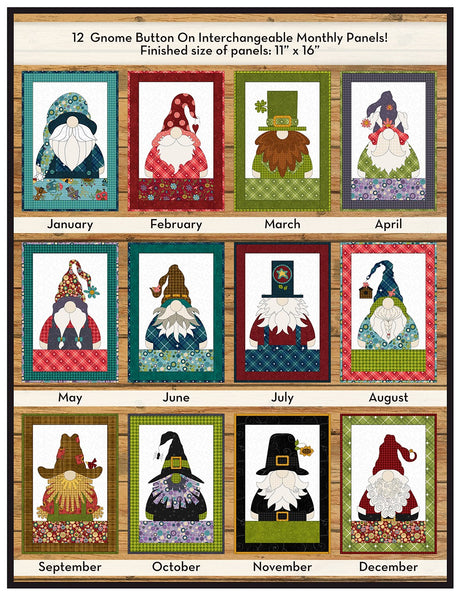 Gnome for the Holidays Calendar Applique Quilt